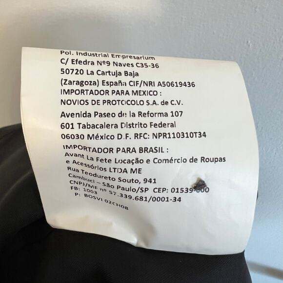 Protocolo Men's 3-Piece Tuxedo Black Suit - Picture 16 of 16